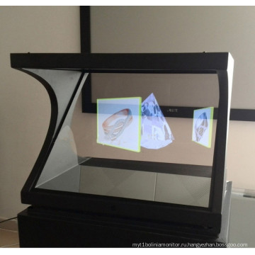 Деди 3D Голографическая Реклама/прозрачный экран для проектора/голограмма стекло дисплея